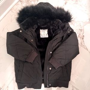 Abercrombie Kids Girls Size 7/8 Winter Coat Navy Blue